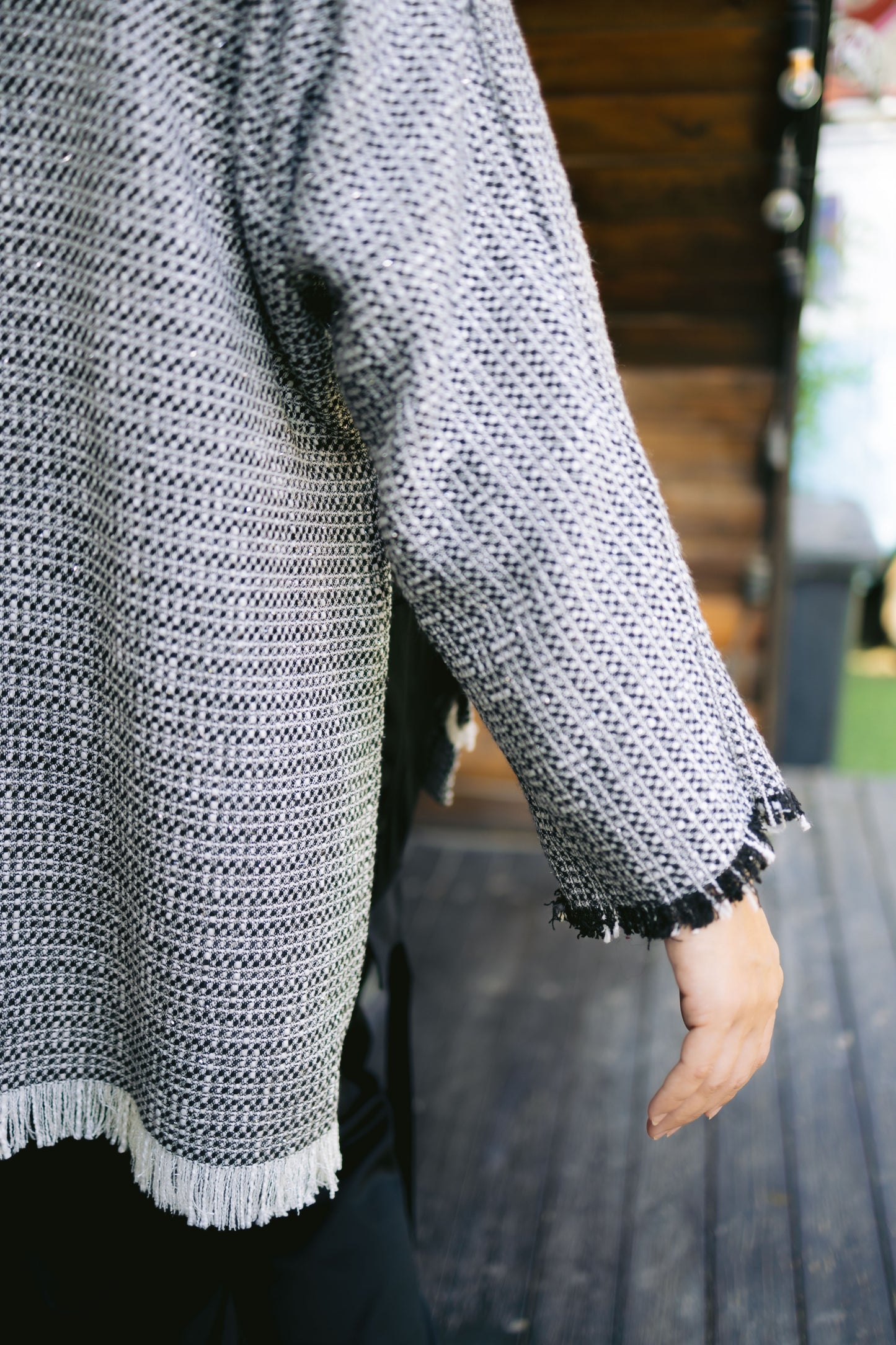 Tweed Fringes Top