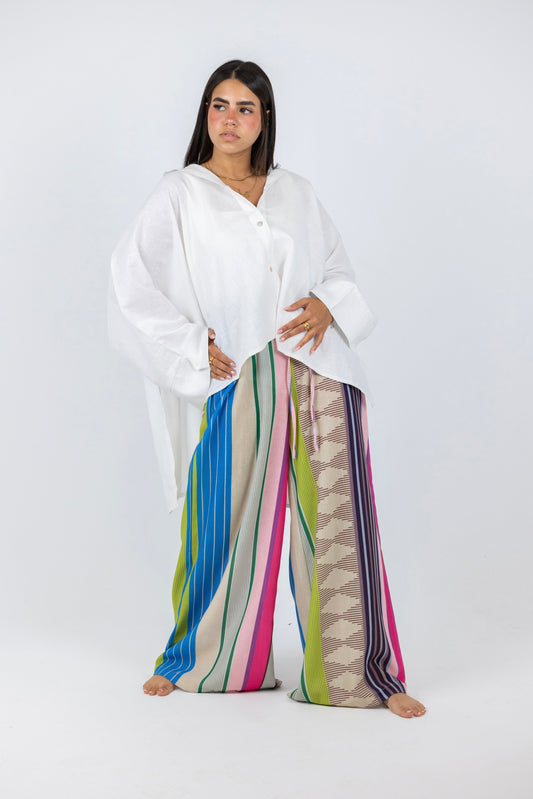 Striped pop pants