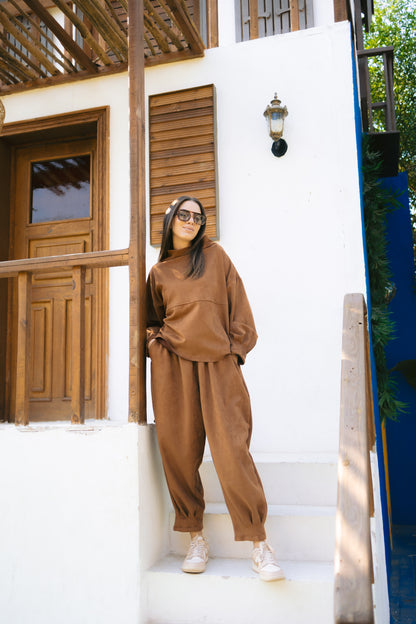 Fringes set - camel