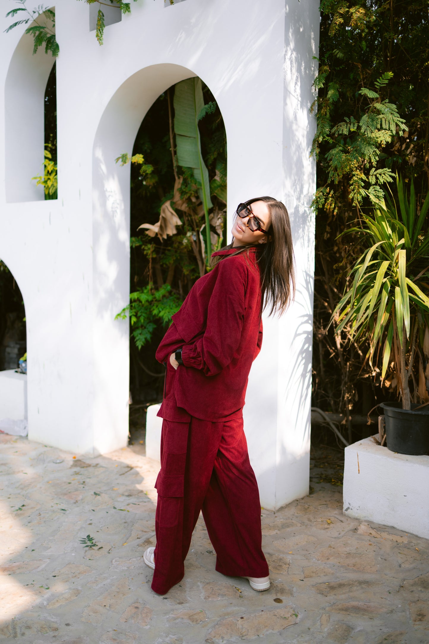 Cargo set - burgundy