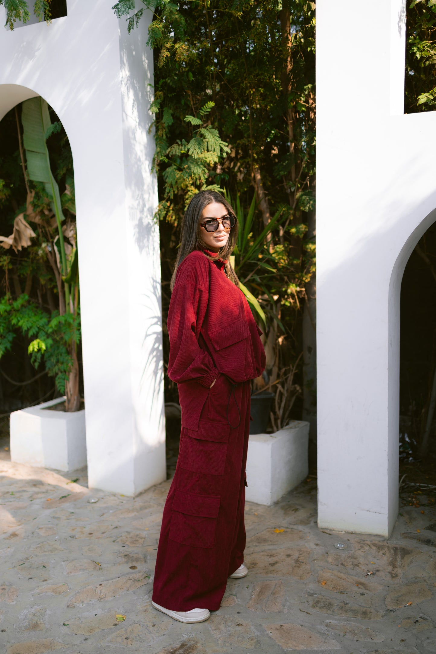 Cargo set - burgundy