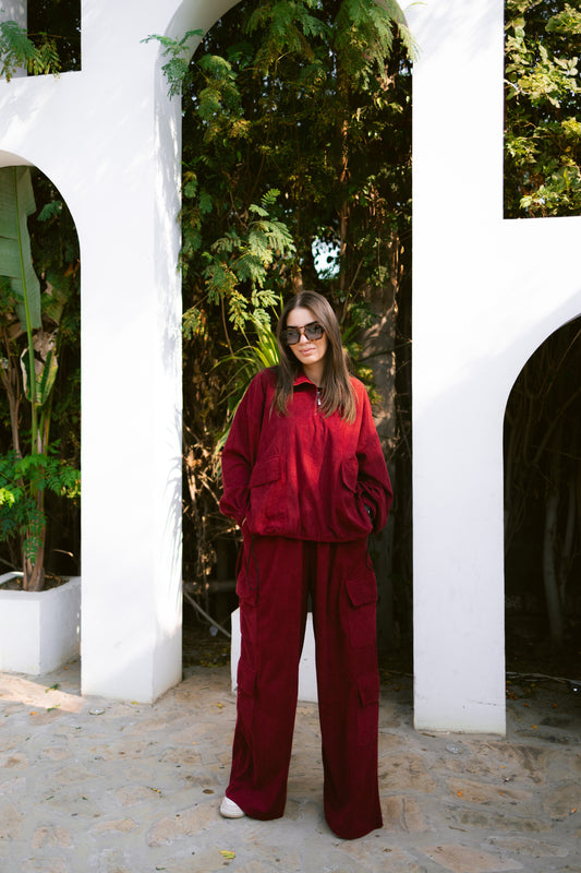 Cargo set - burgundy